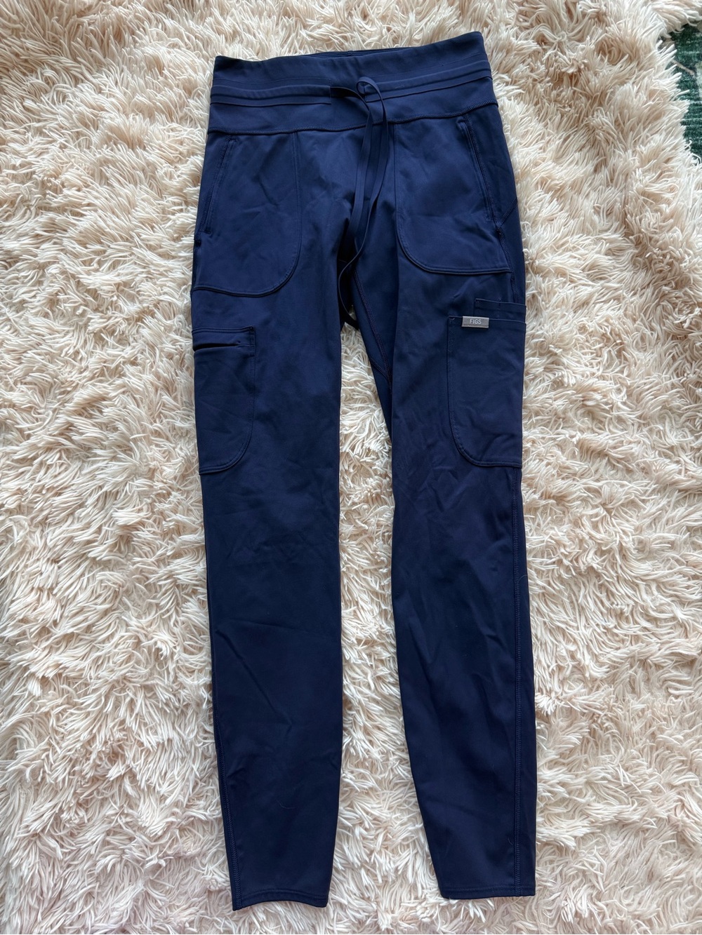 Figs small navy Seville scrub leggings